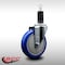 Service Caster 5'' SS Blue Poly Wheel Swivel 1-1/4'' Expanding Stem Caster SCC-SSEX20S514-PPUB-BLUE-114 - alternate 2